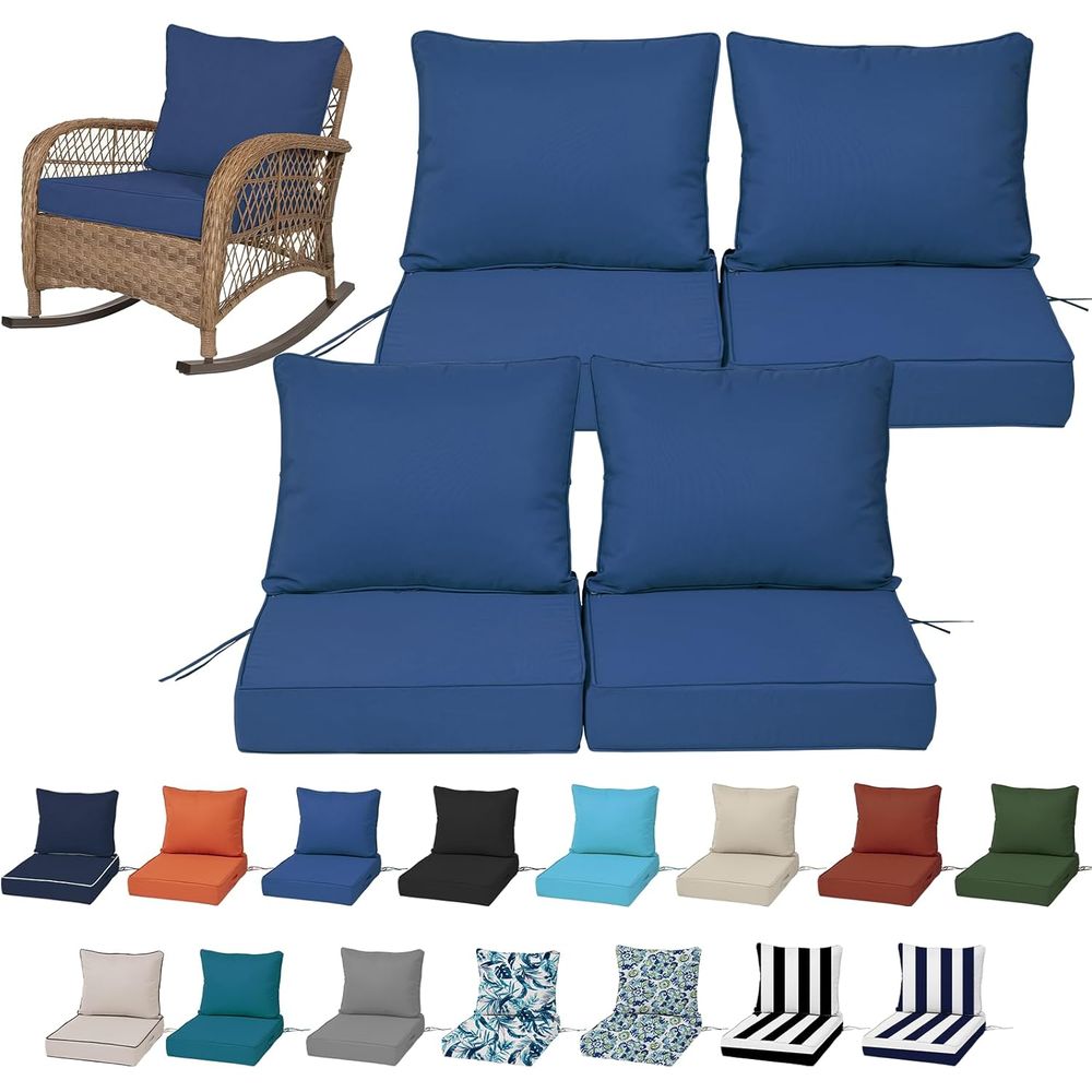 Outdoor Furniture Cushions 24 X 24 - Coussins de siège profonds d'extérieur 24x24,