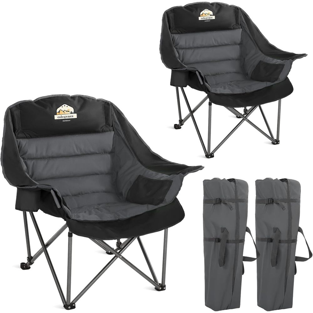 Outdoor Furniture Xl - Ensemble de 2 chaises de camping