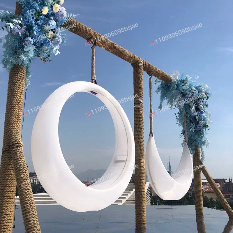 Garden Swing Chair - Fauteuil suspendu lumineux d'extérieur, style 'célébrité