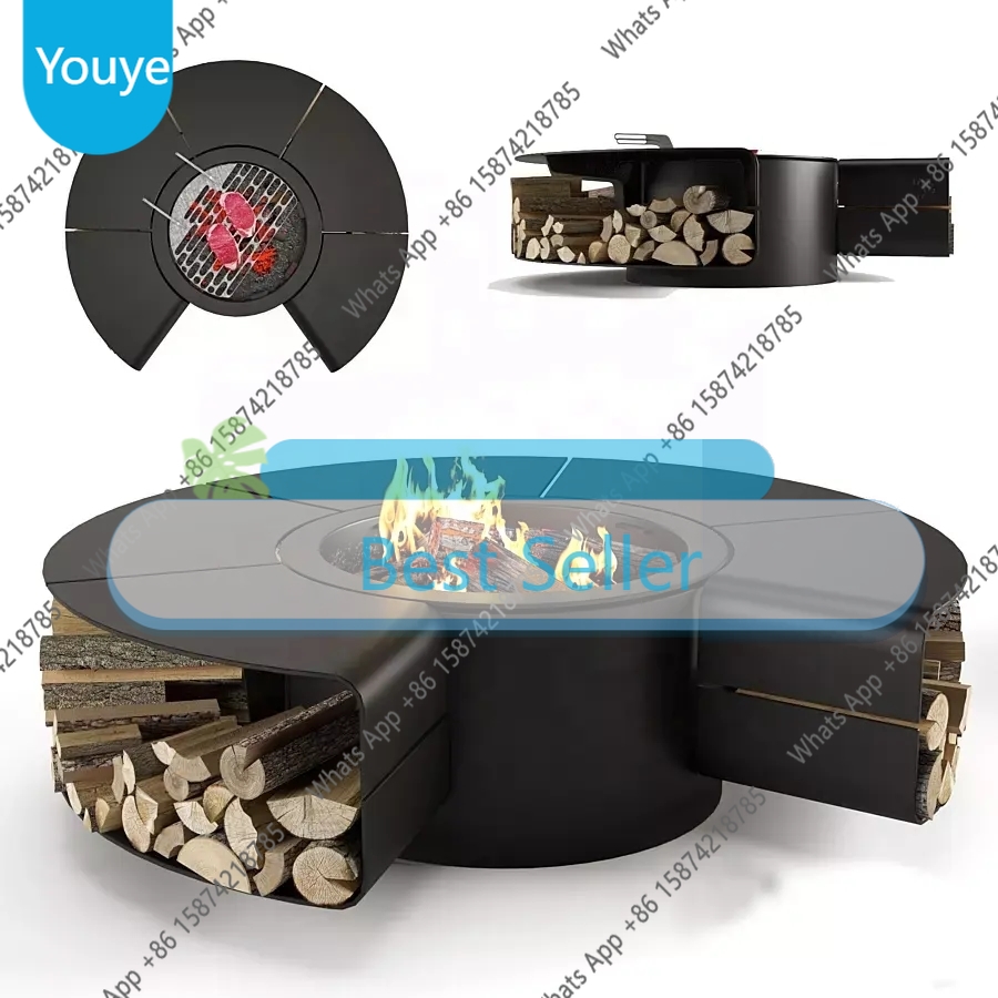 Outdoor Furniture Fire Pit Set - Table de foyer extérieur sans fumée