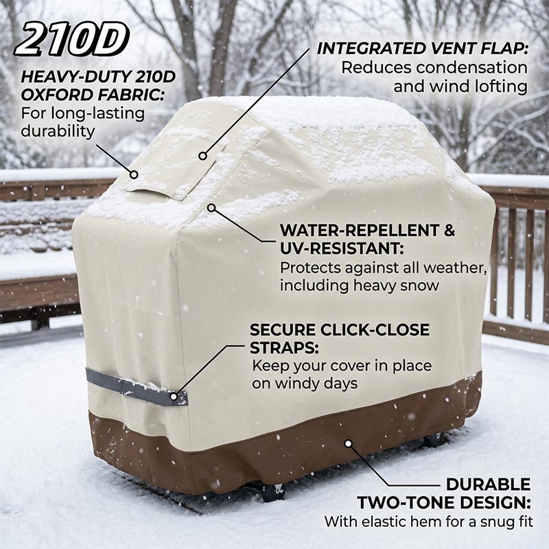Outdoor Furniture Covers Waterproof - Housse de protection 210D beige pour