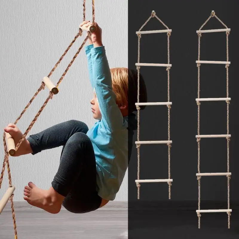Garden Swing Chair - Échelle en bois pour enfants, jeu
