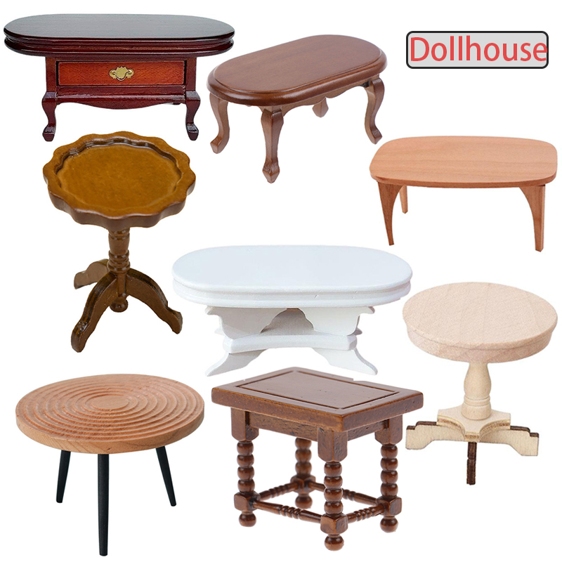 Outdoor Furniture Wood - Maison de poupée Miniature 1:12, Table
