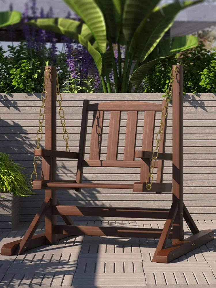 Garden Swing Chair - Fauteuil suspendu en bois massif pour