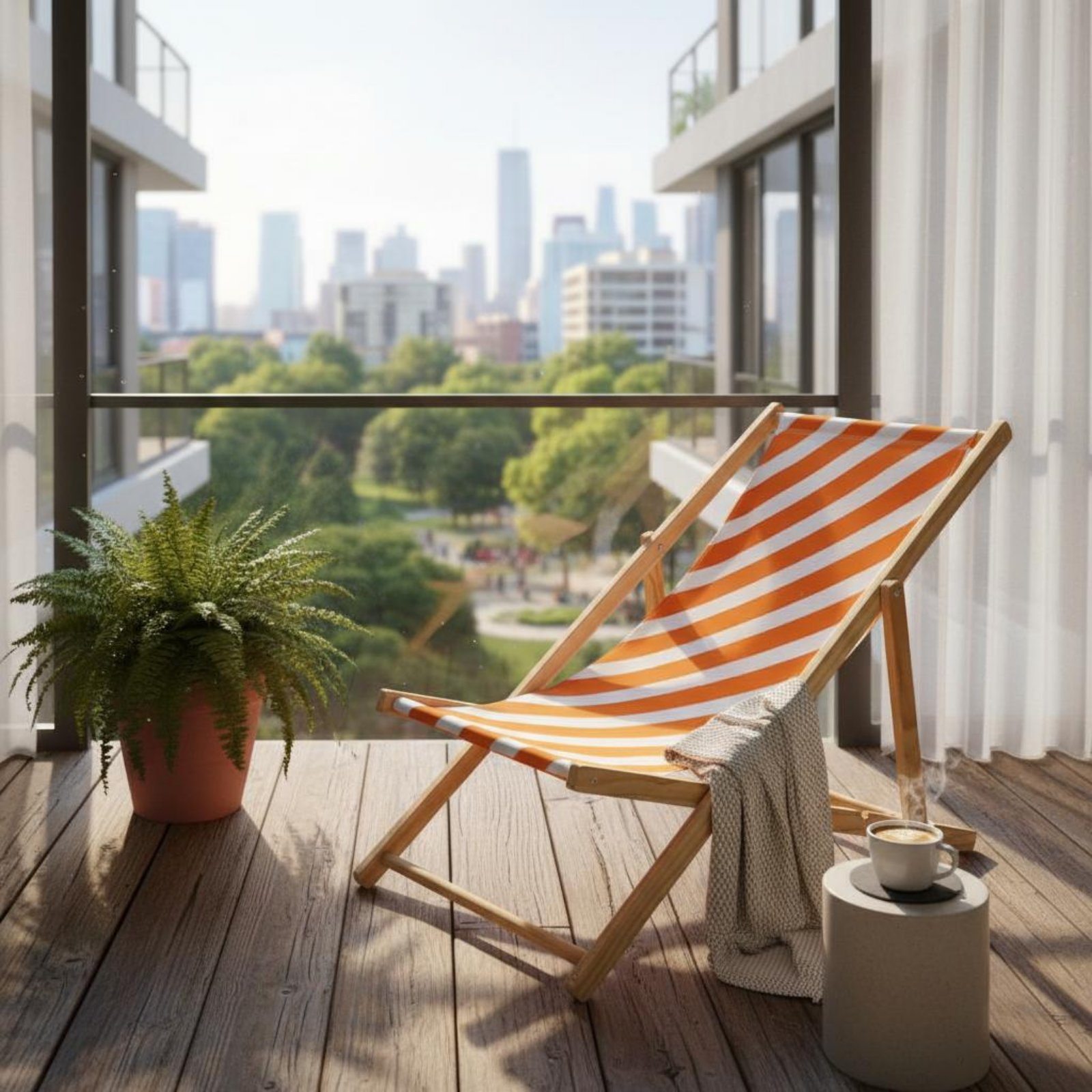 Deck Chair Lounger - Chaise longue de plage pliable, chaise