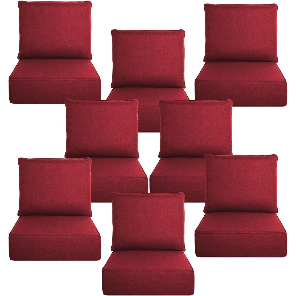 Outdoor Furniture Cushions 24 X 24 - Ensemble de coussins d'extérieur de luxe