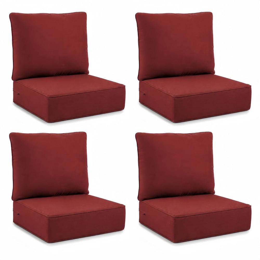 Outdoor Furniture Cushions 24 X 24 - Coussins de siège d'extérieur, ensemble de