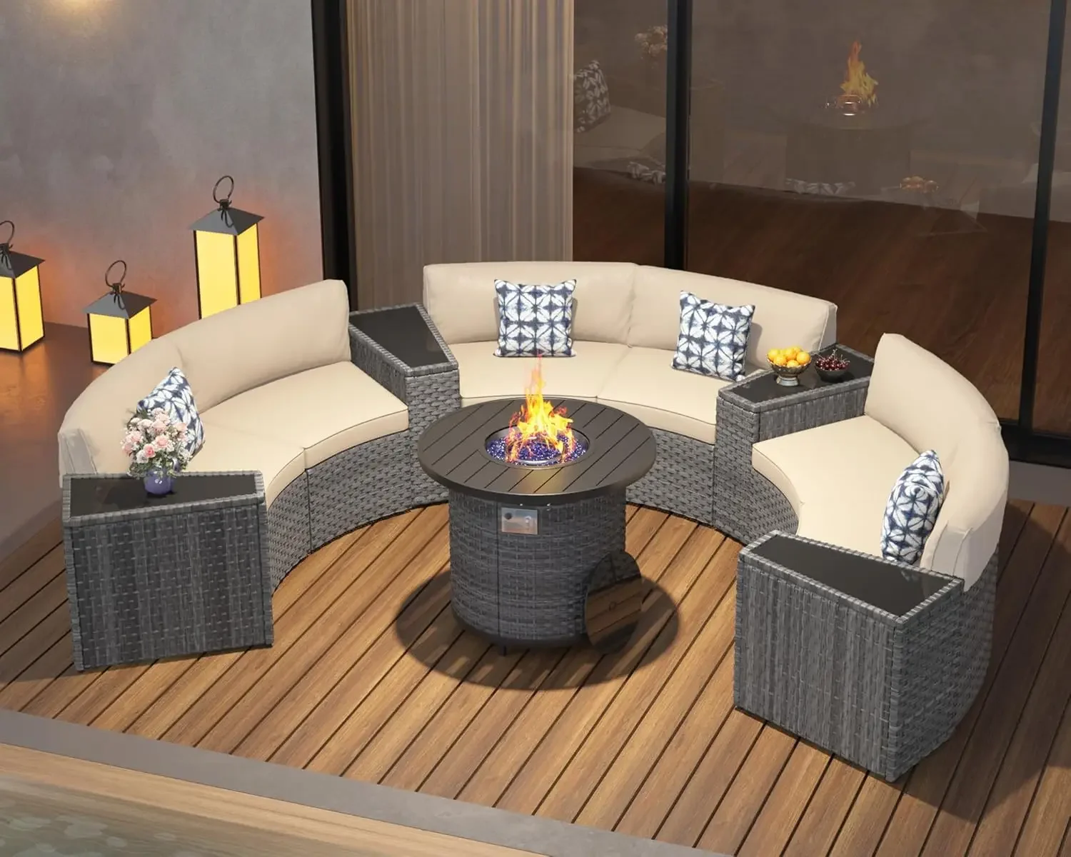 Outdoor Furniture Fire Pit Set - l Ensemble de meubles de patio