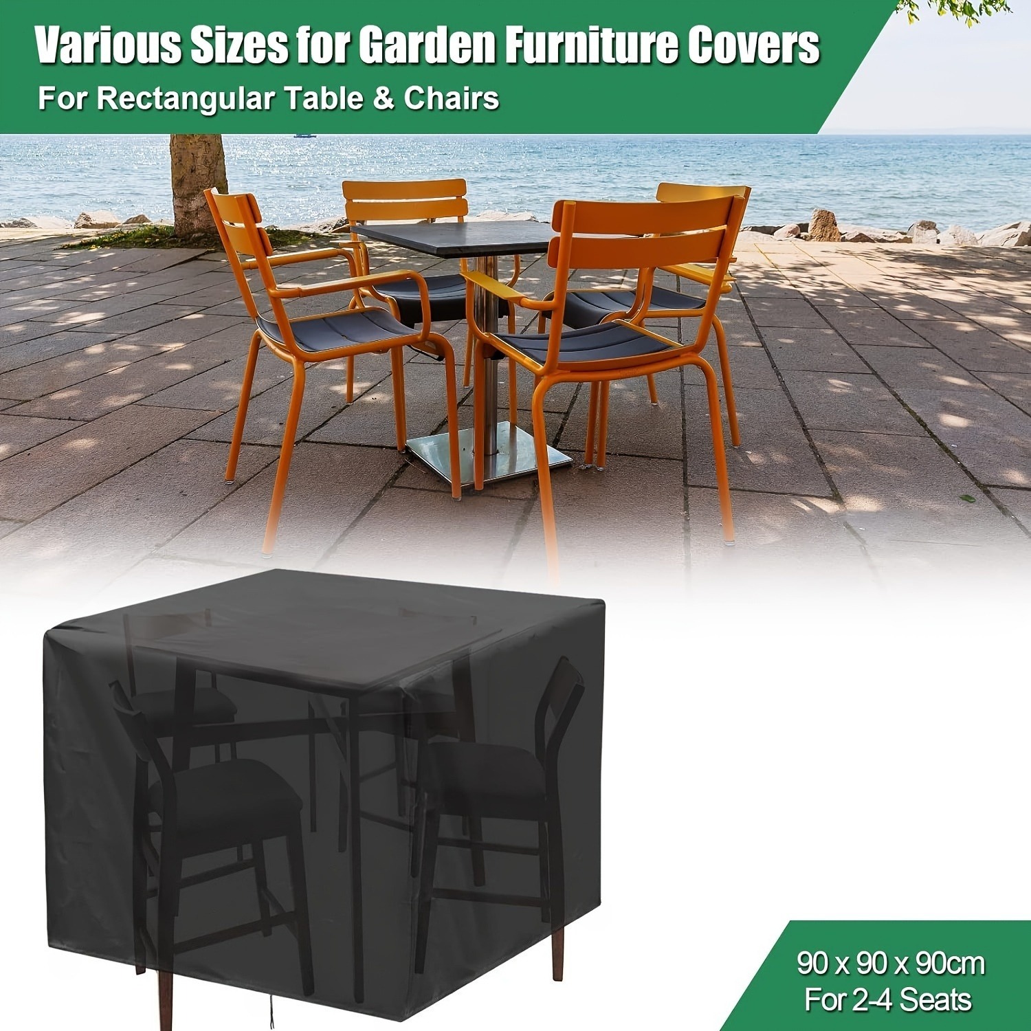Outdoor Furniture Waterproof - Housse de protection robuste 210D pour
