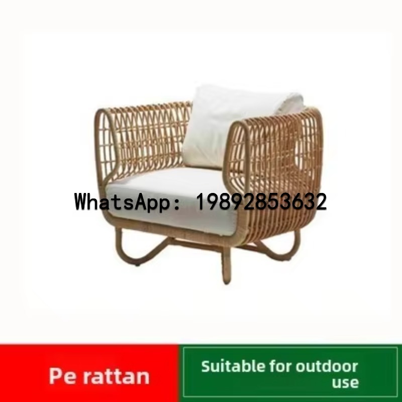 Outdoor Furniture Xl - Chaise d'extérieur XL en osier, simple