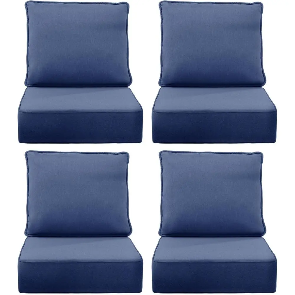 Outdoor Furniture Cushions 24 X 24 - 6 coussins épais pour chaises d'extérieur,