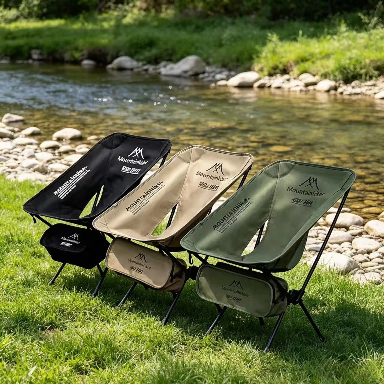 Outdoor Furniture Lounge Chair - Chaise pliante ultra-légère Moon Chair, portable,