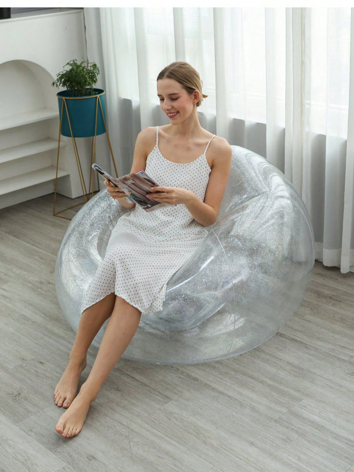 Outdoor Furniture Lounge Chair - 1 chaise longue gonflable en PVC,