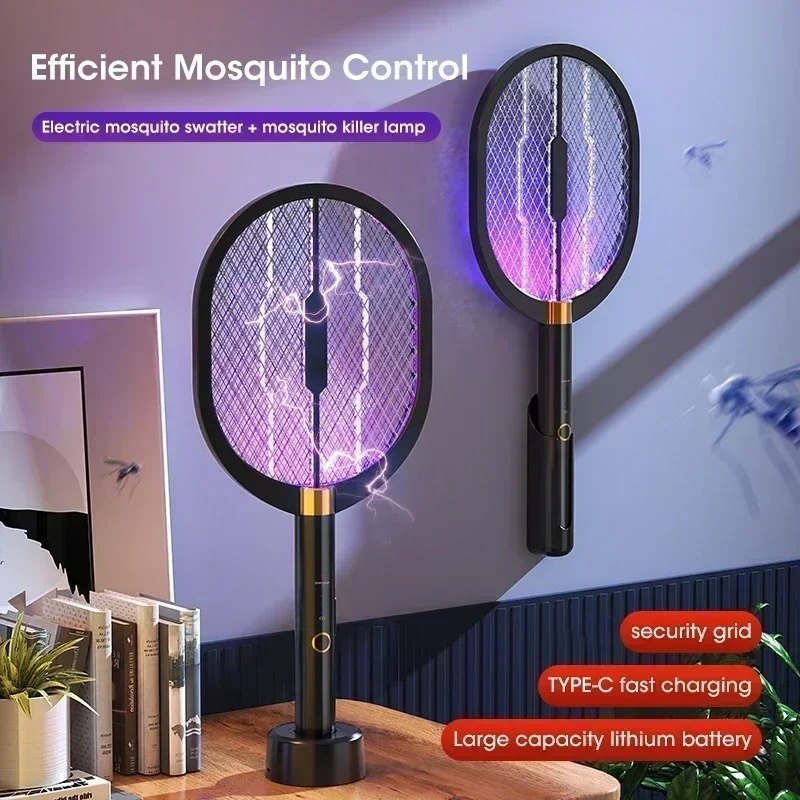 Outdoor Furniture Hay - Raquette électrique anti-moustiques rechargeable 3000V avec