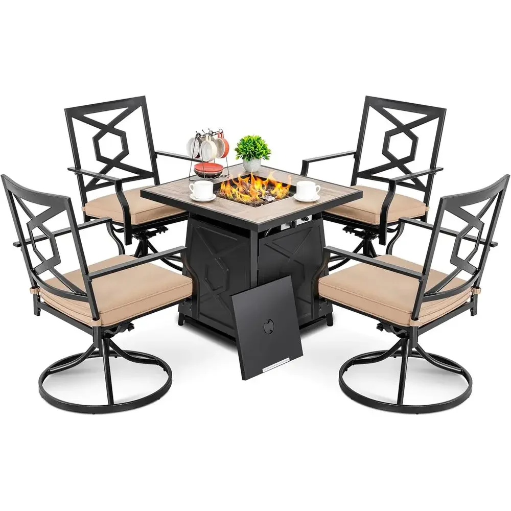 Outdoor Furniture Fire Pit Set - Ensemble de meubles de patio extérieur