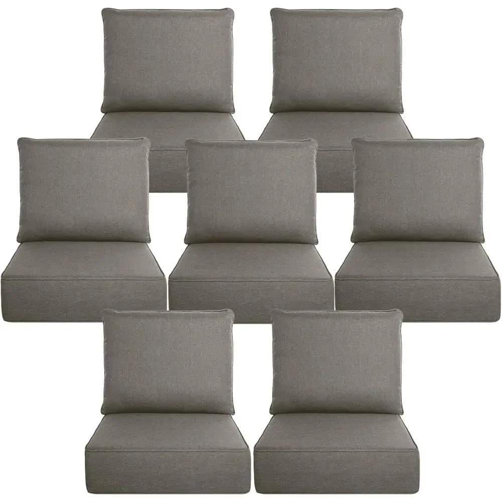 Outdoor Furniture Cushions 24 X 24 - Ensemble de 6 coussins d'extérieur épais