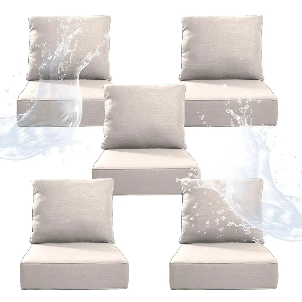Outdoor Furniture Cushions 24 X 24 - 6 coussins épais pour chaises d'extérieur