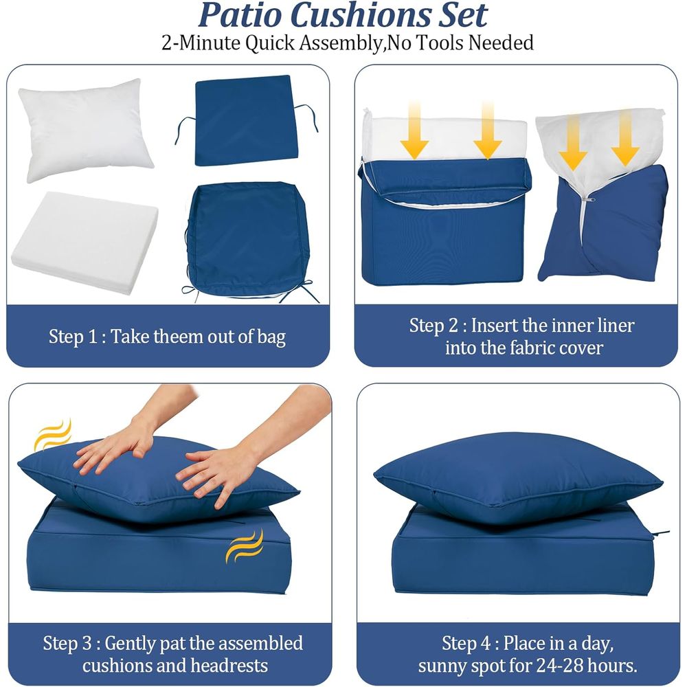 Coussins de siège profonds d'e - Outdoor Furniture Cushions 24 X 24 avis et prix