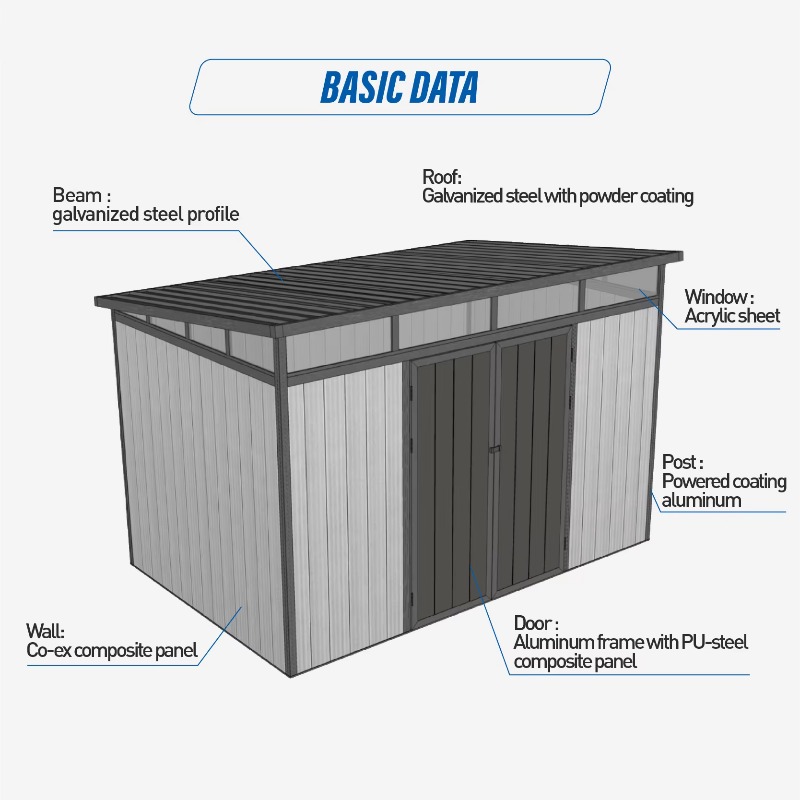 D2833 3M*3M Abri de rangement  - Outdoor Furniture Waterproof avis et prix
