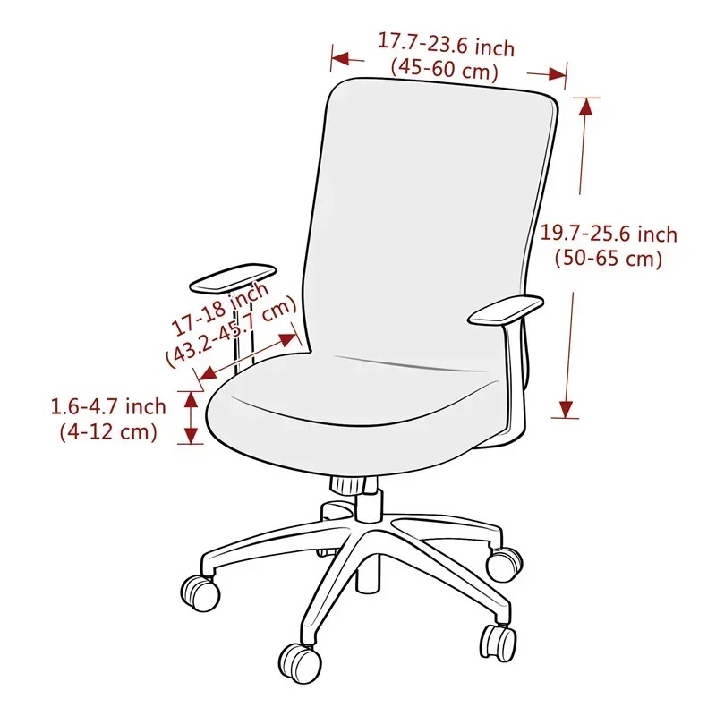 Housse de chaise de bureau uni - Outdoor Furniture Xl avis et prix