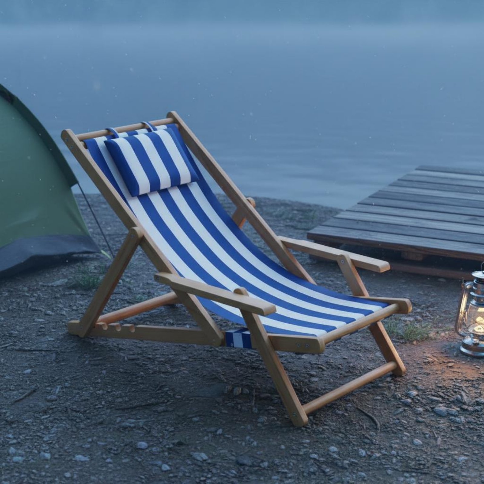 Chaise longue de plage en toil - Deck Chair Lounger avis et prix