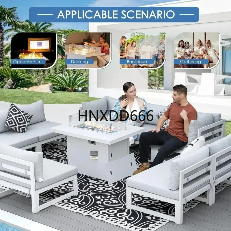 Ensemble de salon de jardin en - Outdoor Furniture Fire Pit Set avis et prix