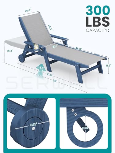 Chaise longue de patio en text - Deck Chair Lounger avis et prix