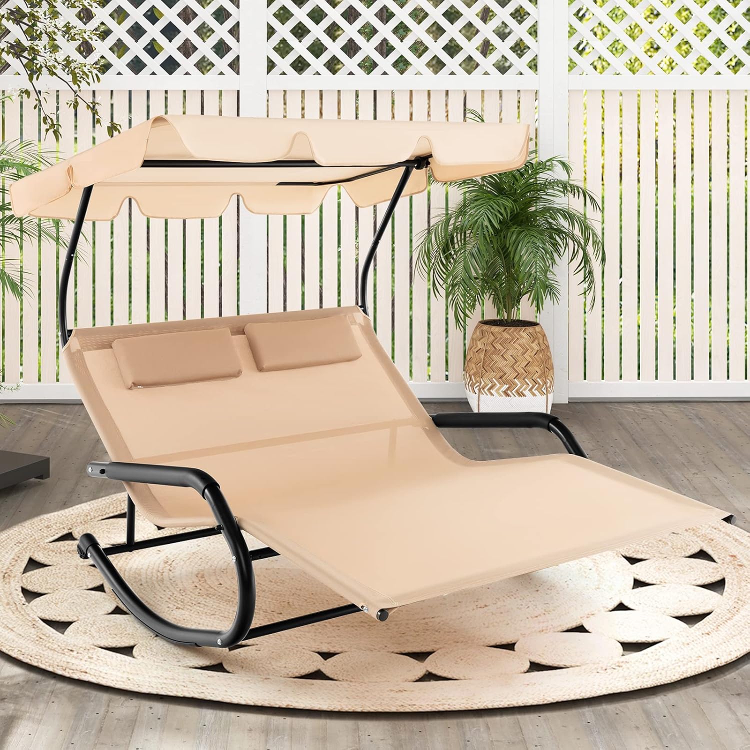 Chaise longue réglable pour 2  - Outdoor Furniture Xl avis et prix