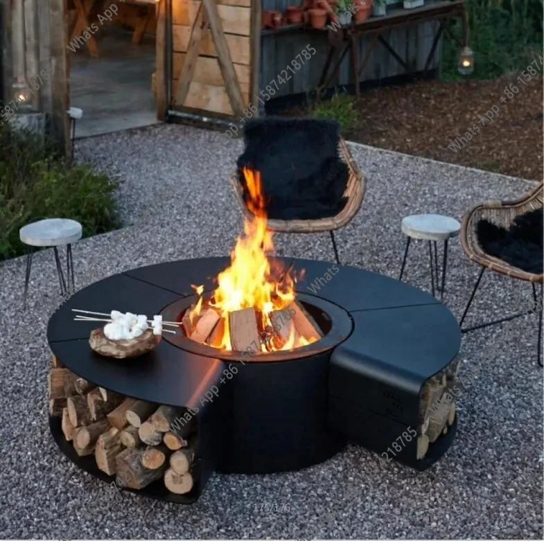 Table de foyer extérieur sans  - Outdoor Furniture Fire Pit Set avis et prix