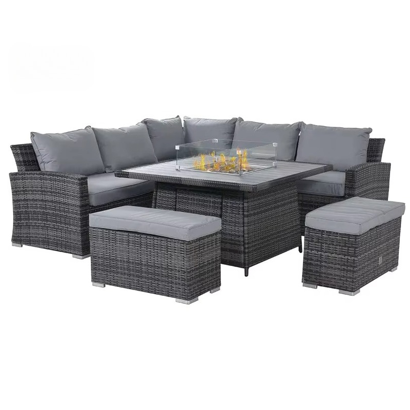 Ensemble de salon de jardin 4  - Outdoor Furniture Fire Pit Set avis et prix