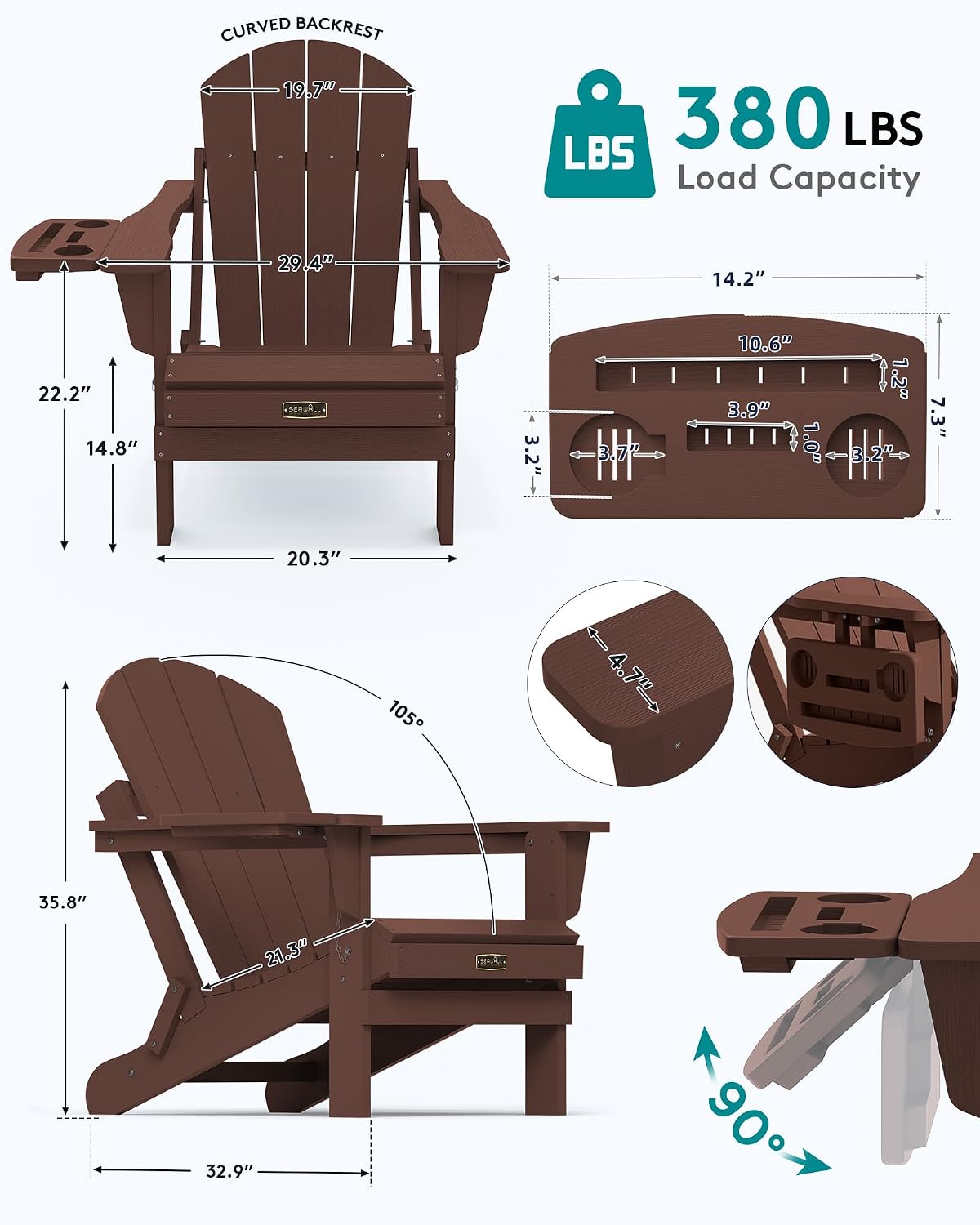 Ensemble de 2 chaises Adironda - Outdoor Furniture Fire Pit Set avis et prix
