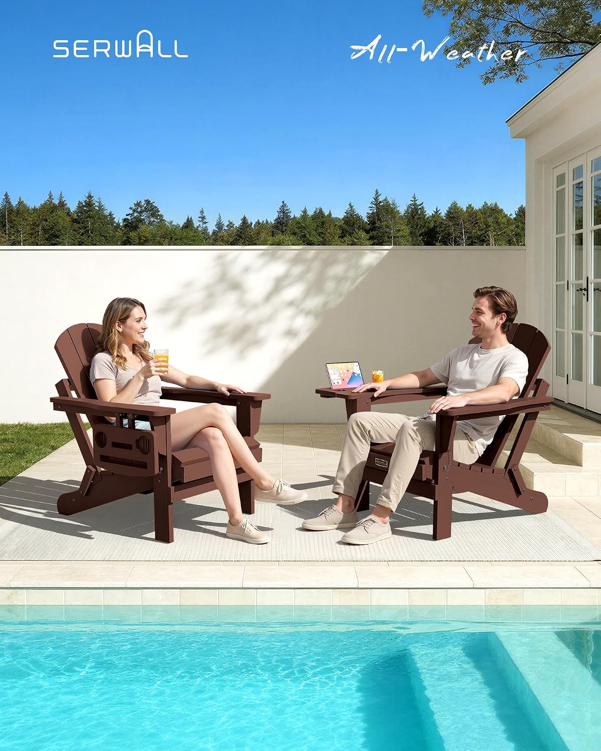 Ensemble de 2 chaises Adironda - Outdoor Furniture Fire Pit Set avis et prix