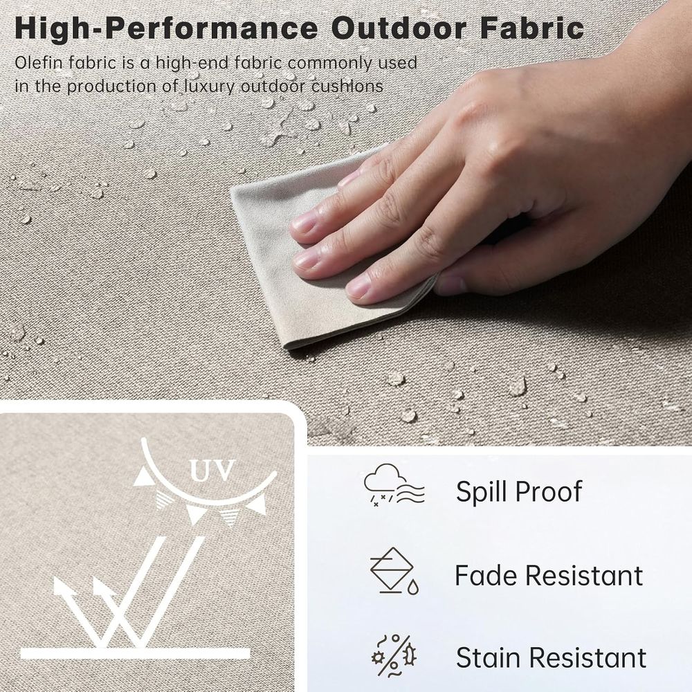 Ensemble de 6 coussins d'extér - Outdoor Furniture Cushions 24 X 24 avis et prix