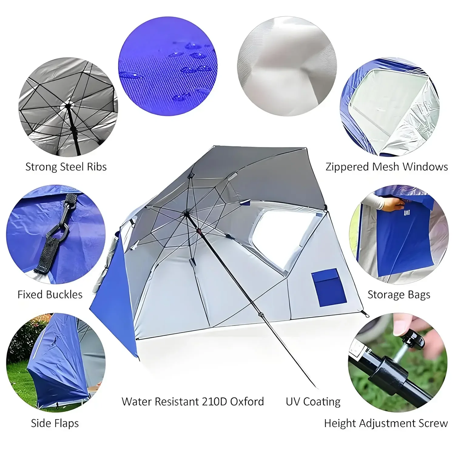 Parasol de sport de 2 mètres,  - Outdoor Furniture Xl avis et prix