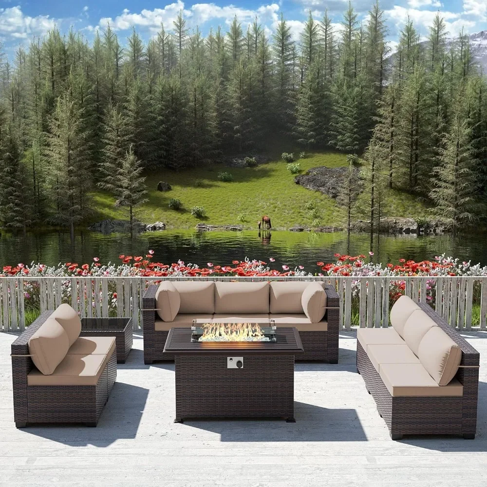-Ensemble de meubles de Patio  - Outdoor Furniture Fire Pit Set avis et prix