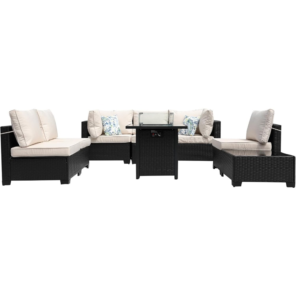 Canapé sectionnel extérieur en - Outdoor Furniture Fire Pit Set avis et prix