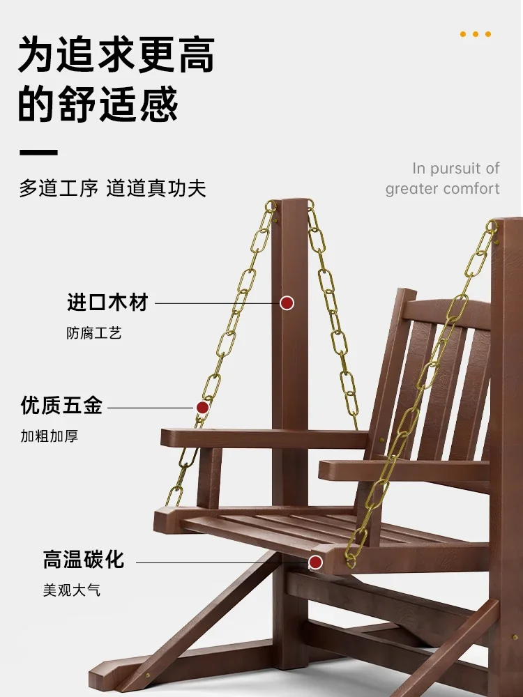 Fauteuil suspendu en bois mass - Garden Swing Chair avis et prix