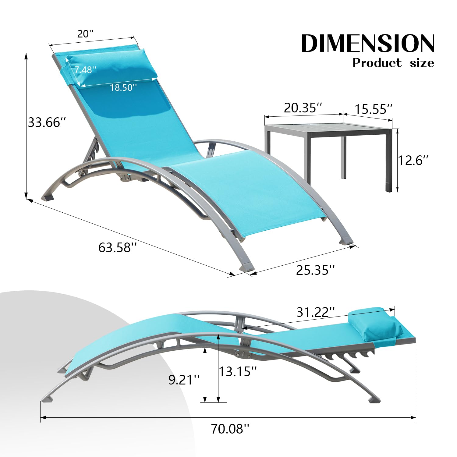 Ensemble de chaises longues d' - Deck Chair Lounger avis et prix