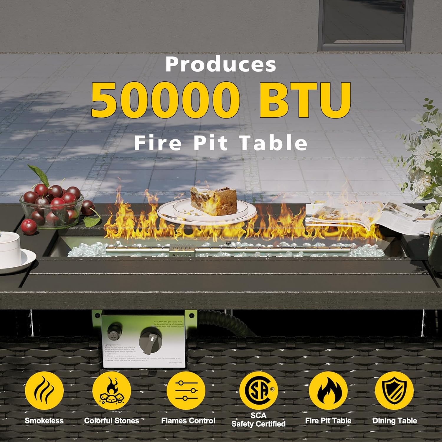 Ensemble de meubles de patio a - Outdoor Furniture Fire Pit Set avis et prix