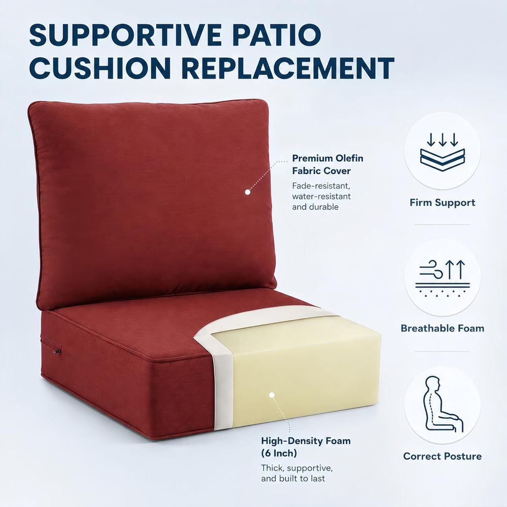 Coussins de siège d'extérieur, - Outdoor Furniture Cushions 24 X 24 avis et prix