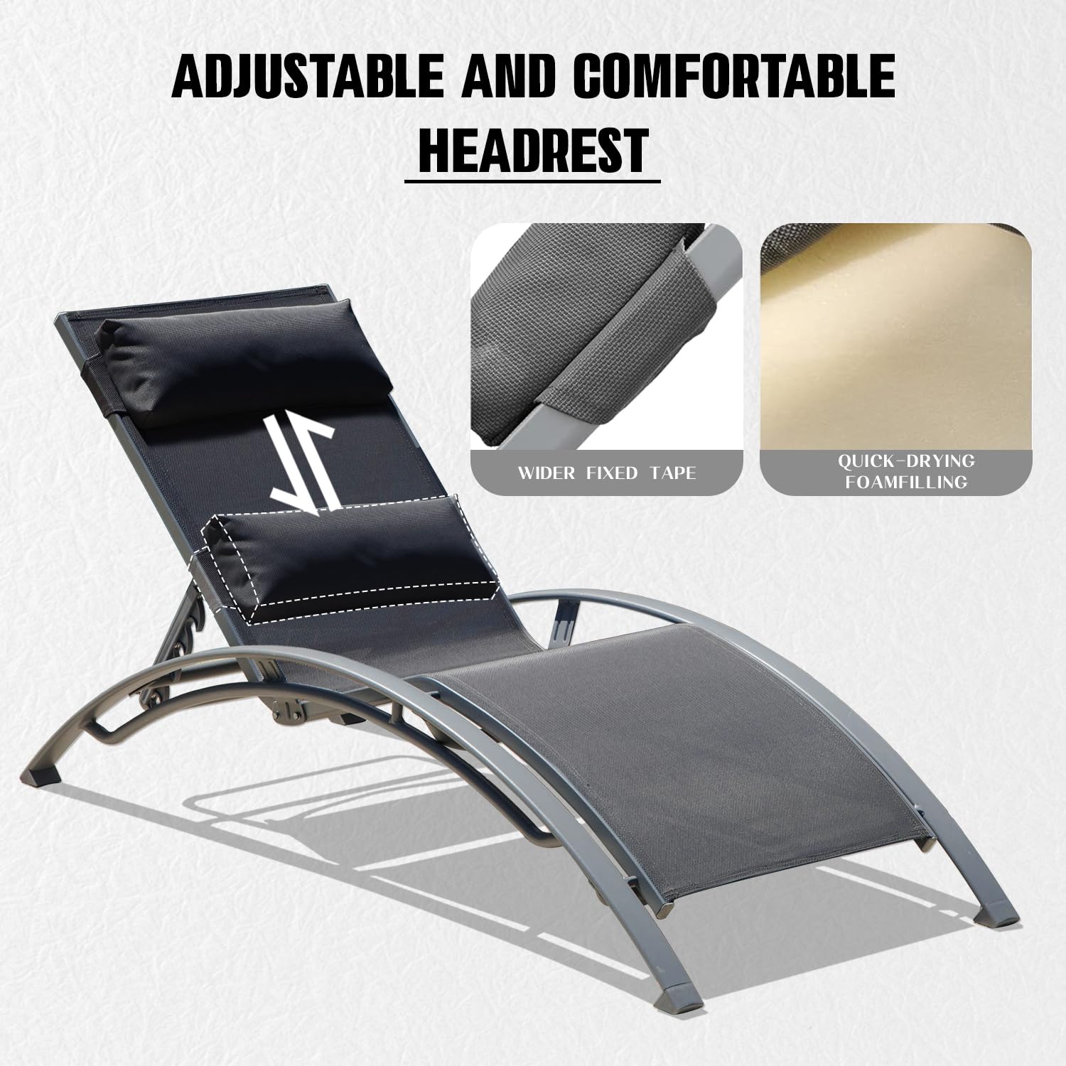 Ensemble de 2 chaises longues  - Deck Chair Lounger avis et prix