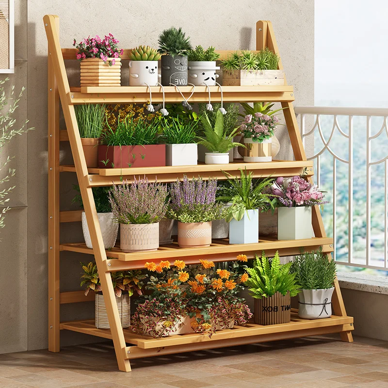 Étagère à fleurs en bois massi - Outdoor Furniture Wood avis et prix