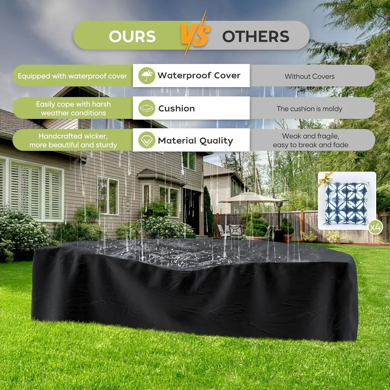 l Ensemble de meubles de patio - Outdoor Furniture Fire Pit Set avis et prix