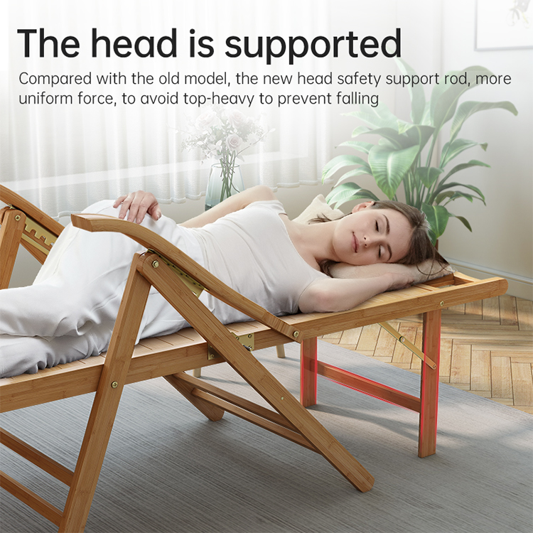 Chaise longue pliante en bambo - Outdoor Furniture Lounge Chair avis et prix