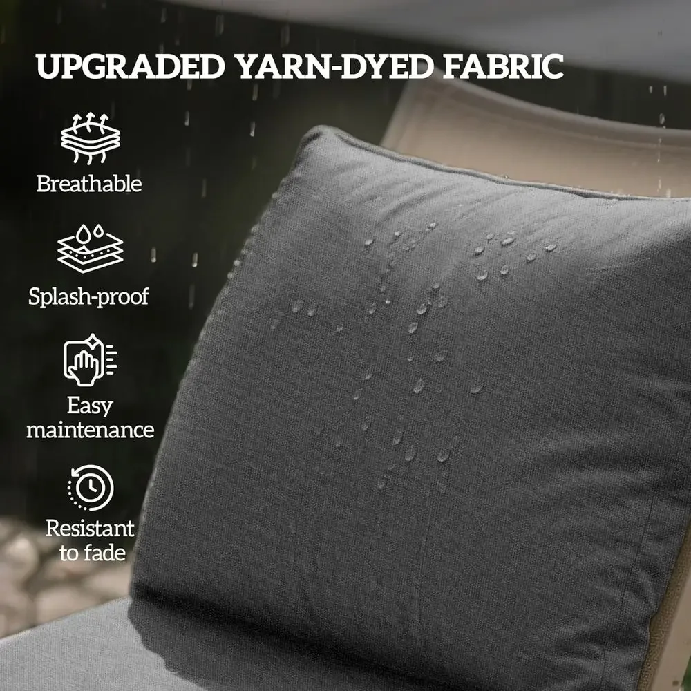 Ensemble de 2 coussins de chai - Outdoor Furniture Cushions 24 X 24 avis et prix