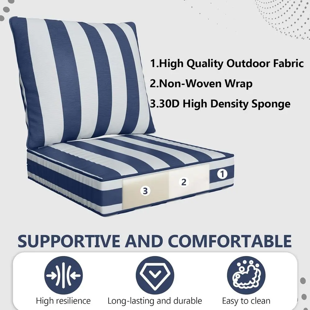 Ensemble de coussins de siège  - Outdoor Furniture Cushions 24 X 24 avis et prix
