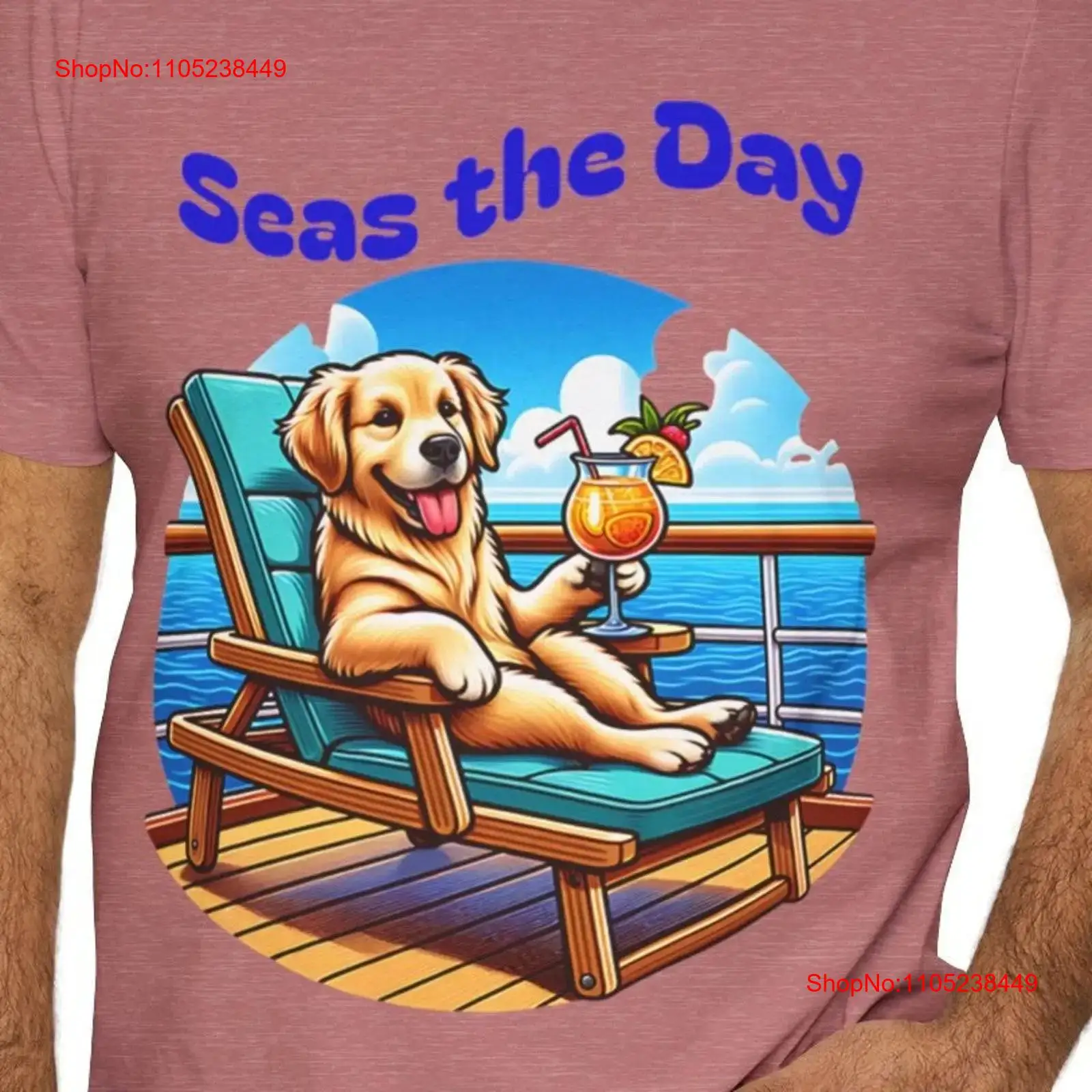 Seas The Day Golden Retriever  - Deck Chair Lounger avis et prix