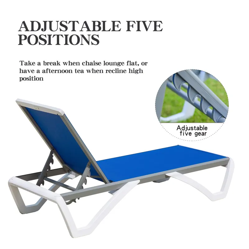 Chaise longue moderne en alumi - Deck Chair Lounger avis et prix