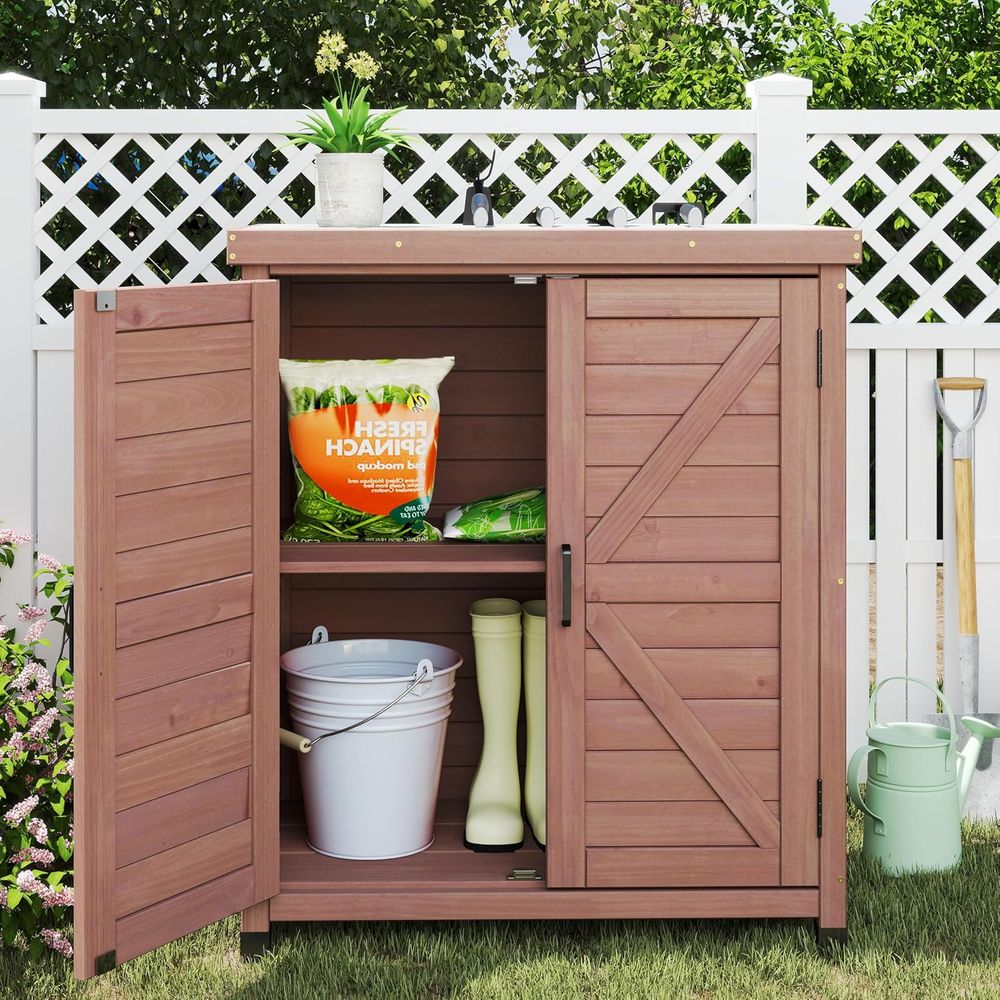 Armoire de rangement extérieur - Outdoor Furniture Wood avis et prix