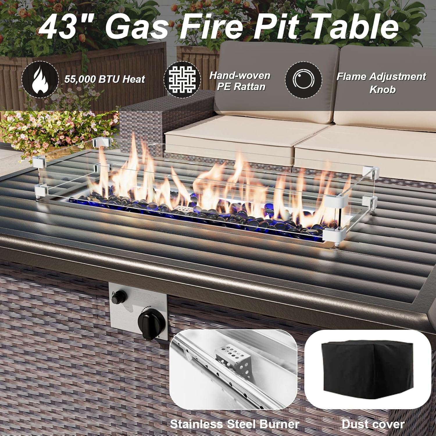 Ensemble de meubles de patio a - Outdoor Furniture Fire Pit Set avis et prix